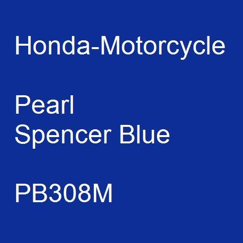 Honda-Motorcycle, Pearl Spencer Blue, PB308M.